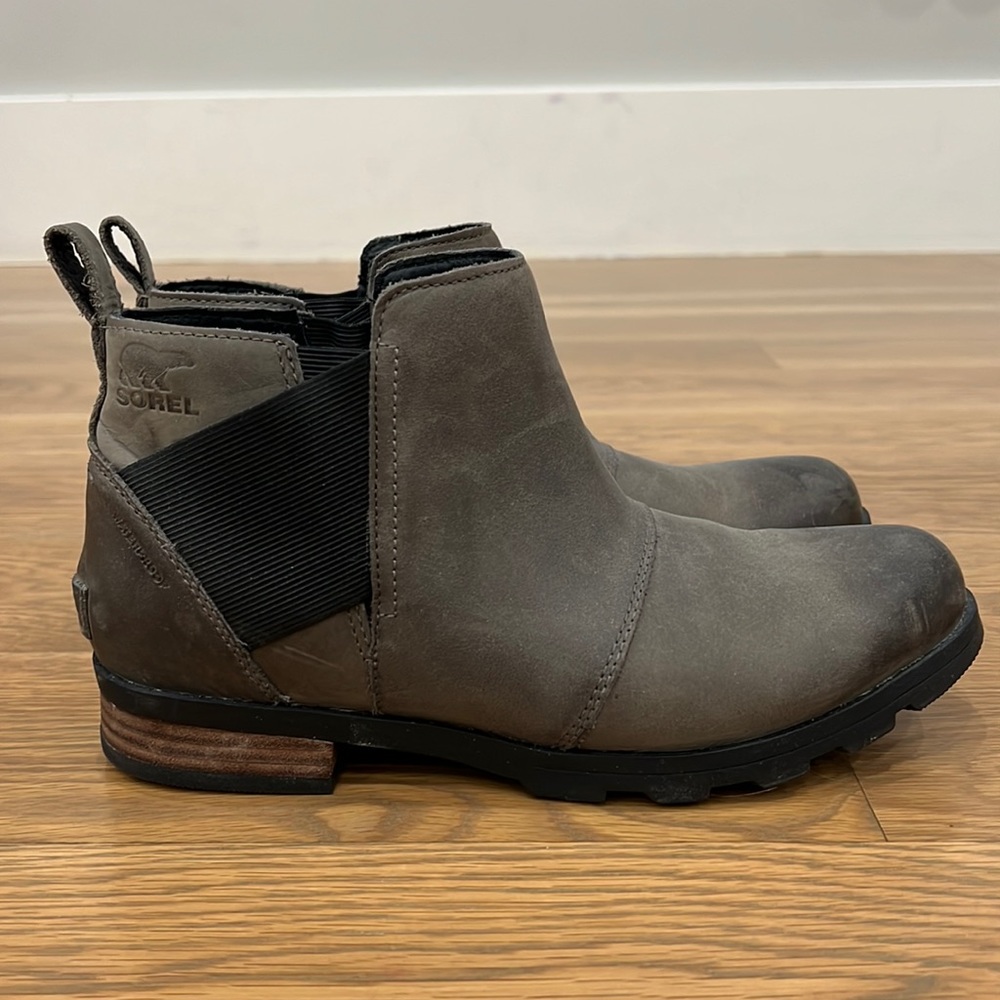Sorel Gray Ankle Boots